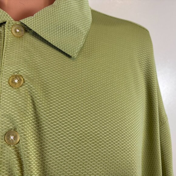 Nike Golf Polo Shirt Mens Size 2XL Green Fit Dry Performance Textured - Picture 3 of 6